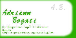 adrienn bogati business card